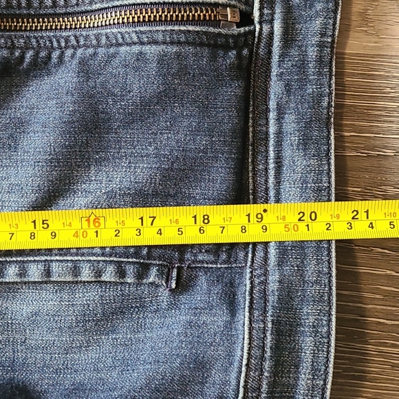 ADRIANO GOLDSCHMIED Cotton Blend Sleeveless Blue Denim Vest size Large - Picture 5 of 6